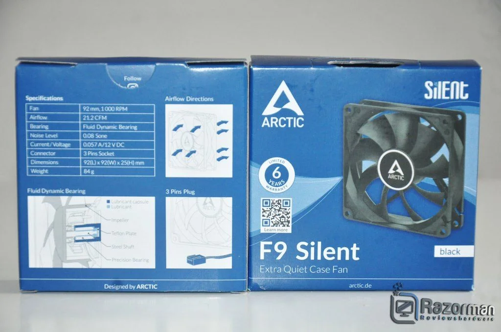 ARCTIC F12 (5 unidades) - Ventilador de caja estándar de 4.724 in, bajo  ruido, motor silencioso, computadora, velocidad del ventilador: 1350 RPM 